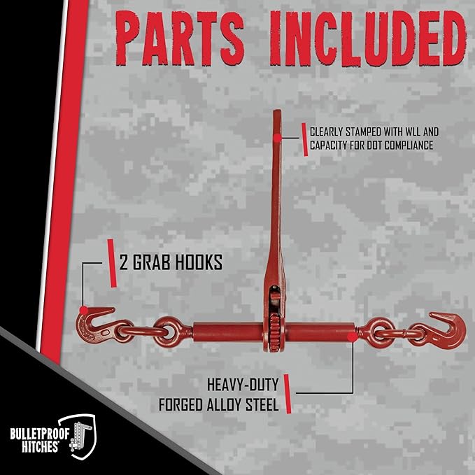 Bulletproof Medium Duty 5/16" - 3/8" Ratchet Binder
