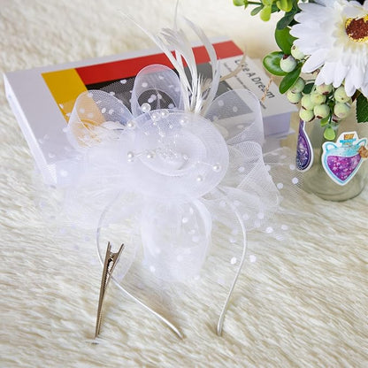 Fascinators for Women Kentucky Derby Hats,Tea Party Hat Headband Hair Clip for Wedding Cocktail