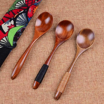 Cooking Wooden Soup Tool Utensil Catering Spoon Teaspoon Catering Cooking Utensil Teaspoon Soup Lot Kitchen Spoon Wooden Kitchen,Dining Bar