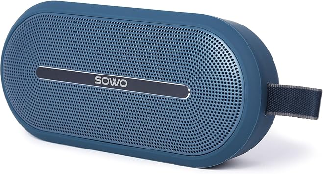 SOWO Portable Bluetooth Speaker - Wireless Speaker Waterproof with Partyboom Technology - 40W, Loud Clear Stereo Sound and Bass Boost - 16H Playtime for Outdoor, Camping and Travel Use - Blue