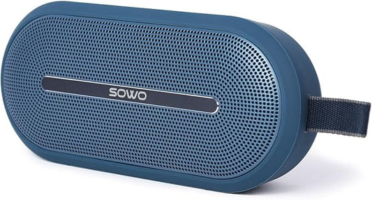 SOWO Portable Bluetooth Speaker - Wireless Speaker Waterproof with Partyboom Technology - 40W, Loud Clear Stereo Sound and Bass Boost - 16H Playtime for Outdoor, Camping and Travel Use - Blue