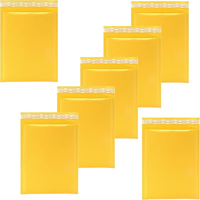 Bubble Mailers 6x8 Inch Self Seal Padded Envelopes Small Bubble Envelopes Shipping polymailer Bags (25Pack)