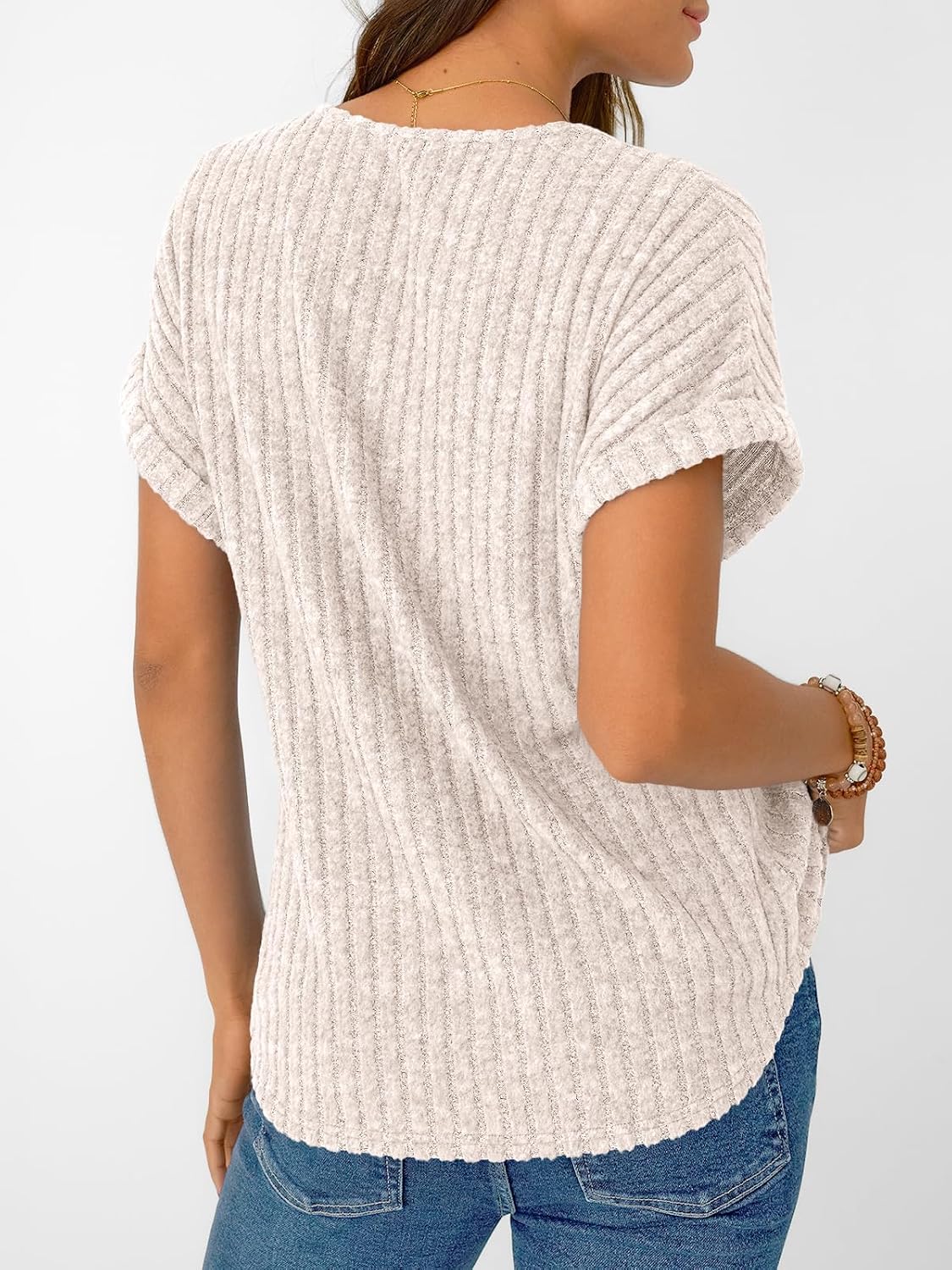 AUTOMET Womens Short Sleeve Sweaters 2026 V Neck Cute Summer Tops.