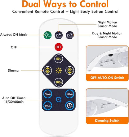 BLS Remote Control for 120 LED Closet Light Motion Activated Ceiling Light 1 Pack