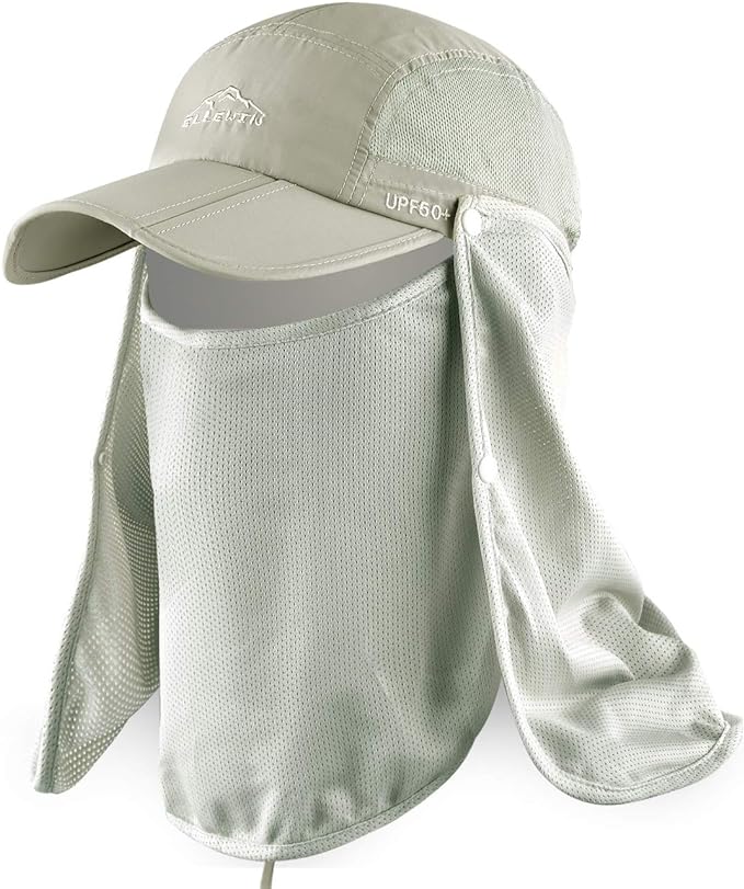 ELLEWIN Outdoor Sun Hat for Men Women UPF 50+ Fishing UV Hat