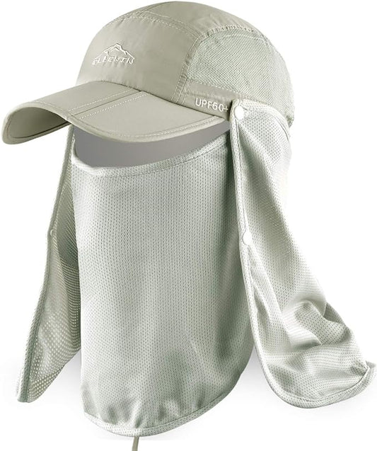 ELLEWIN Outdoor Sun Hat for Men Women UPF 50+ Fishing UV Hat