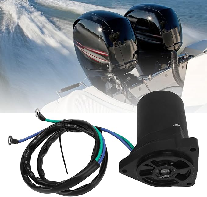 Tilt Trim Motor, Outboard Engine Tilt Trim Motor, 6EK 43880 00 00 Compatible with 4T F75 F80 F90 F100 F115 FL115 F125 F130 Outboard