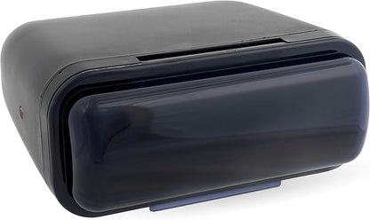 Belva BMRC7B Black Fully Enclosed Marine Radio CoverRadio Splash Guard for Deck or Overhead Installs, Water-Resistant Flip-up Style