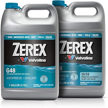 Valvoline Zerex G48 Low Silicate/Phosphate Free 50/50 Ready-to-Use Antifreeze/Coolant 1 GA