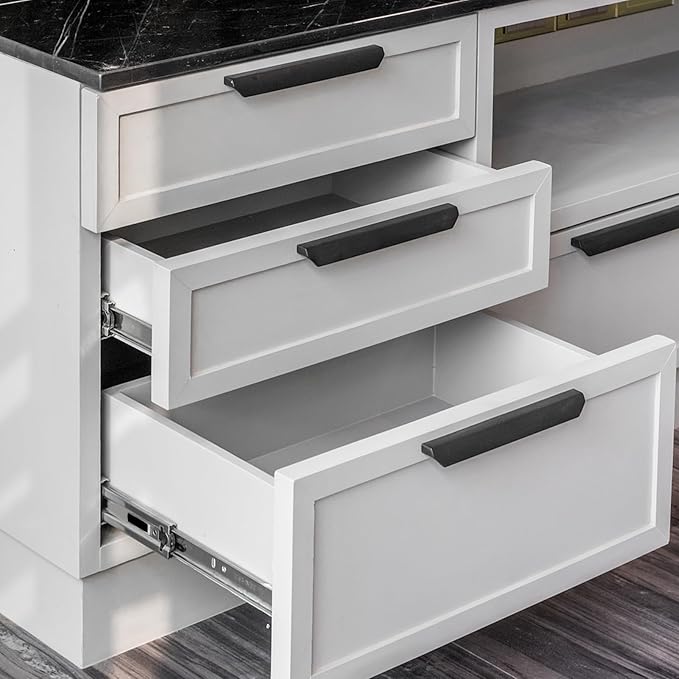 LONTAN 22 Inch Silver Basic Side Mount Drawer Slides 1 Pair Cabinet Glides Tool Box Trash Can Slider Heavy Duty Ball Bearing Drawer Rails 100LB Capacity
