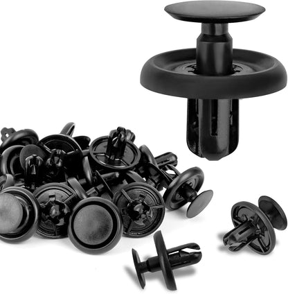 26 Pcs Engine Under Cover Push-Type Retainer Clips, Engine Splash Shield Fender Liner Trunk Lid Trim Replacement for Lexus Toyota 90467-07201 (Black)