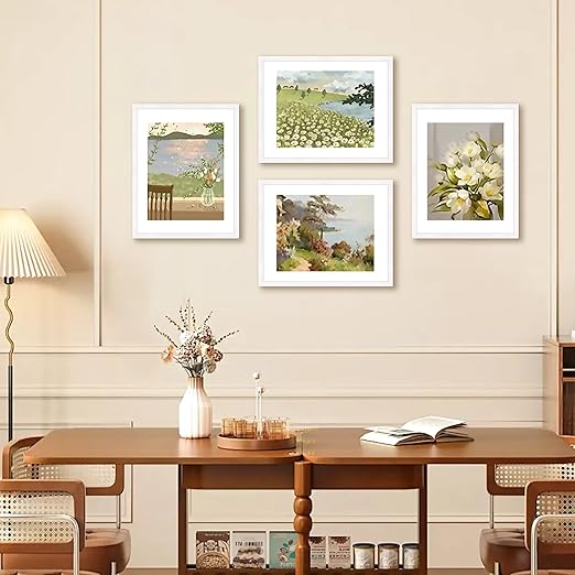 FIXSMITH 11x14 Picture Frame Set of 2, Photo Frame with HD Plexiglass, Display Pictures 8x10 with Mat or 11x14 Without Mat, White Picture Frames Collage Wall Decor, Gallery Wall Frame