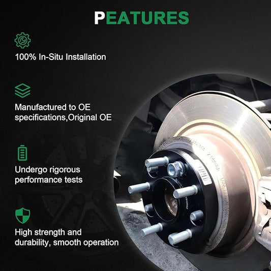 SCITOO 2Pcs 1.5 inch Wheel Adapters 6x5.5 to 6x135 with Studs 14x1.5 Bore 108mm Compatible with for Ram 1500 2019-2023,for GMC Yukon XL 2015-2023,for GMC Yukon 1992-2023