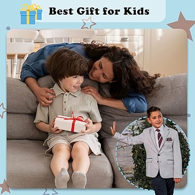 Mantieqingway School Ties for BoysKids, Pre-tied Adjustable Neckties Boys Tie for Graduation Uniforms Party Casual(Age 5-12)