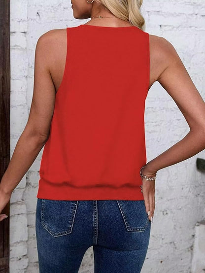Womens Tank Tops Casual V Neck Sleeveless Summer Spring Clothes Loose Fit Cute Outfit Basic Cami 2025 Fashion Shirts