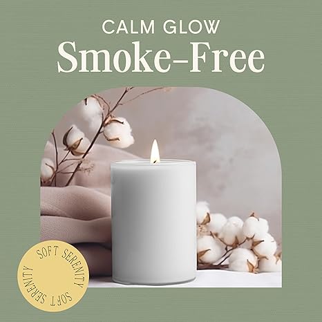 Mister Candle - 3 inch by 4 inch Tall Citronella Scented Pillar Candles (Set of 3) - Indoor  Outdoor Use
