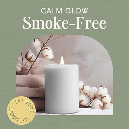 Mister Candle - 3 inch by 4 inch Tall Citronella Scented Pillar Candles (Set of 3) - Indoor  Outdoor Use