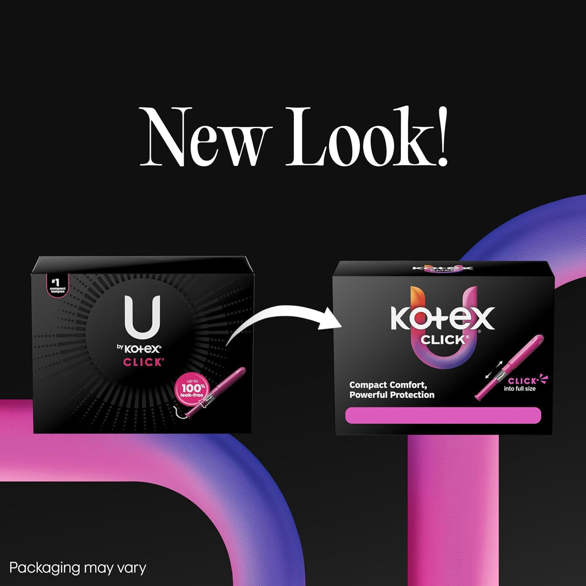 U by Kotex Tampons, Click Compact, Super Plus Absorbency, Unscented, 45 Count