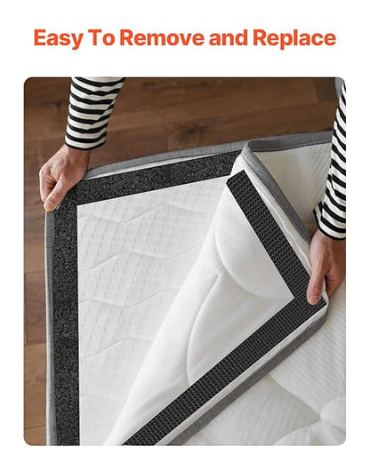 VEVOR 16 ft x 1.5 in Hook and Loop Tape, Hook Loop Heavy Duty Strips Rolls, Strong Nylon Self Adhesive Strips Roll, Sticky Back Fastener Tape Roll Ideal for Home Office School and Crafting, Black
