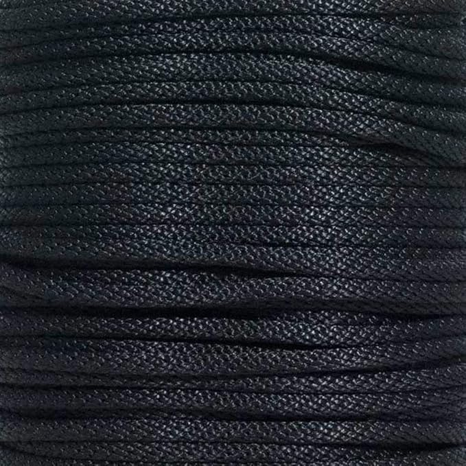 Solid Braid Nylon Rope - 12 Inch x 10 Feet - Black
