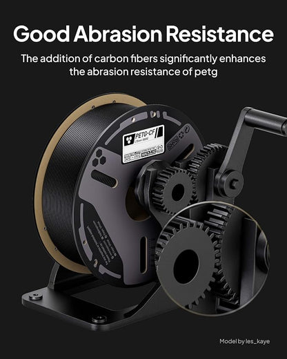 ELEGOO PETG-CF 3D Printer Filament 1.75mm Black 1KG