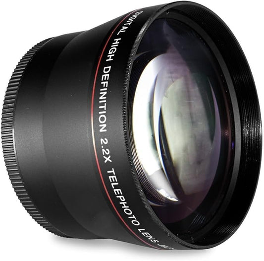 58MM 2.2x Telephoto Conversion Lens for Canon EOS Rebel  Digital SLR Cameras (Compatible With 18-55mm, 50mm 1.4 , Lens)