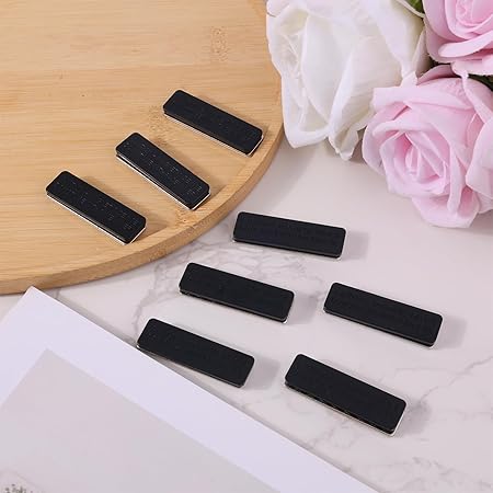 8 Pairs Magnetic Curtain Closure, Blackout Blind Accessory for Window Blinds Curtain Closure with Adhesive Curtain Magnets Clips for Blackout Curtains