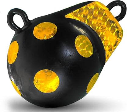 Anchor-Man Downrigger Weights 4 lbs, 6 lbs, 10 lbs and 15 lbs Round shape vinyl-coated downball for salmon, protects boats from scratches Cannon Drop Accessories