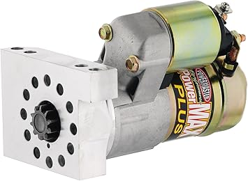 Powermaster Starter, PowerMAX Plus, 6.1:1 Gear Reduction, Natural, 153168 Tooth Flywheel, Straight Bolt, Chevy V8, Each