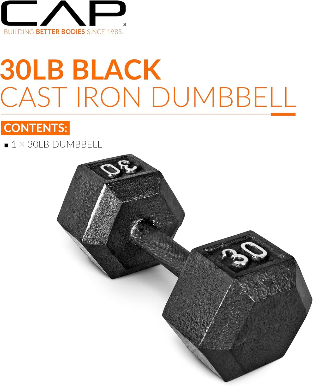 CAP Barbell Cast Iron Hex Dumbbell | Multiple Options