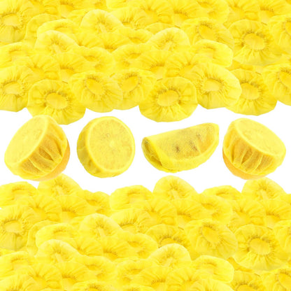 500 Pack Lemon Cover for Squeezing, Lemon Seed Free Mesh Nets Yellow Lemon Squeezing Bags Filter Seeds, Fits Lemon Halves, Elastic Design, Family Gathering Kitchen Bar Restaurant