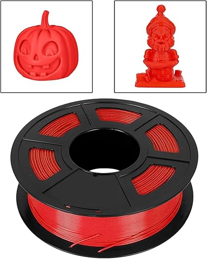 3D Printer Filament for Quality Printing Supplies Neatly Wound 1 Kg Spool, red, as described