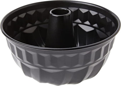 IBILI Steel Bundt Cake Pan Nonstick  Made in Spain  9-Inch Round Fluted Mold for Bundt Cakes, Chocoflan, and Gelatin, Durable PFOA-Free Coating, Gift for Women Men, Bakers and Home Chefs