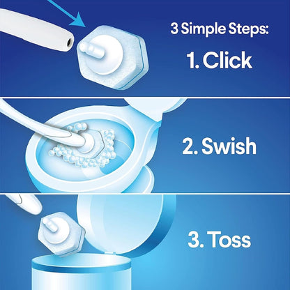 Clorox ToiletWand Toilet Cleaning Refills, Spring Cleaning Essential, Disinfecting Scrubbing Pads, Rainforest Rush, 10 Count