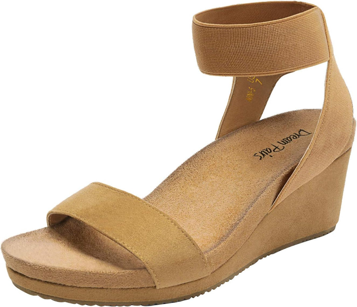 DREAM PAIRS Women's Nini Ankle Strap Platform Wedge Sandals