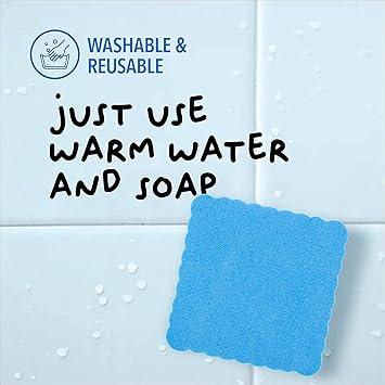 Mini Dry Erase Erasers, RNKP 24 Pack Magnetic Whiteboard Dry Erasers Chalkboard Cleaner Wiper for Kids and Classroom Teacher Supplies, Home and Office (2 x 2 Inch) Sky Blue