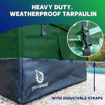 Outdoor Storage Box  143 Gallon Waterproof Deck Box, Patio Storage Box, Outside Storage Bin for Garden, Pool, Yard  Camping  Heavy-Duty Deck Storage Waterproof for All-Weather Protection