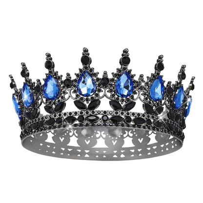 YOUlDIANZI Queen Crown Rhinestone Wedding Crowns and Tiaras for Women Costume Party Hair Accessories Princess Birthday Crown Crystal Bridal Crowns