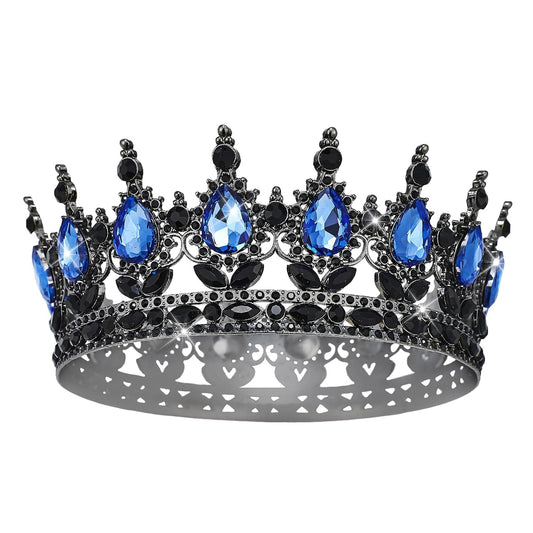 YOUlDIANZI Queen Crown Rhinestone Wedding Crowns and Tiaras for Women Costume Party Hair Accessories Princess Birthday Crown Crystal Bridal Crowns