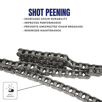 Jeremywell 60 Roller Chain 10 Feet with 2 Connecting Links