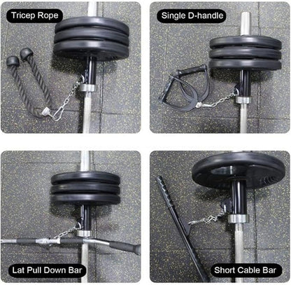 T Bar Row Handle Landmine Handle Attachment T-Bar Row Platform for Bent Over Exercise Home Gym Workout Exercise Machine Attachments T Bar Row Platform