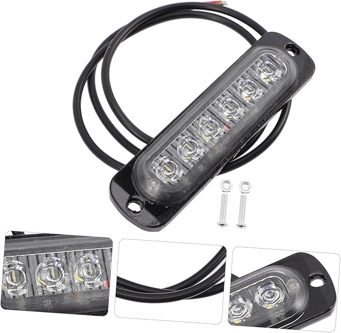 HEALLILY LED auto light strobe lights for vehicles, vans, trucks, motorcycles, 18 modes
