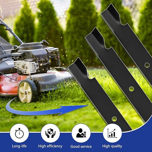 Upgrade 115-9650-03 115-2454-03 (3 Pack) Lawn Mower Blades Replace for 115-4999 115-4999-03 18-34" Mower Blade,for Toro Timecutter 54 Inch MX5400 MX5480 ZX5450 ZX5400 ZX5420 Deck Lawn Mower