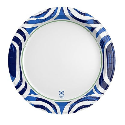 Dixie Ultra, Large Paper Plates, 10 Inch, 44 Count, 3X Stronger, Heavy Duty, Microwave-Safe, Soak-Proof, Cut Resistant, Disposable Plates For Heavy, Messy Meals