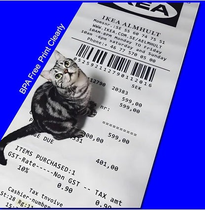 2 1/4" x 13' Thermal Paper Cash Register POS Receipt Paper Credit Card Paper 2 Roll 3000LABELS DIRECT