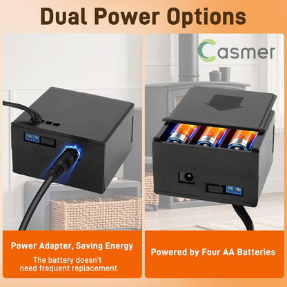 Universal Fireplace Remote Control Kit,Fit skytech 1420-A,1420TH-A,1001-A,1001TH-A,durablow TR1003, Napoleon F45,Acumen RCK-IW,Ambient RCB and More,Dual Power,Child Safety Lock,for Millivolt Valve