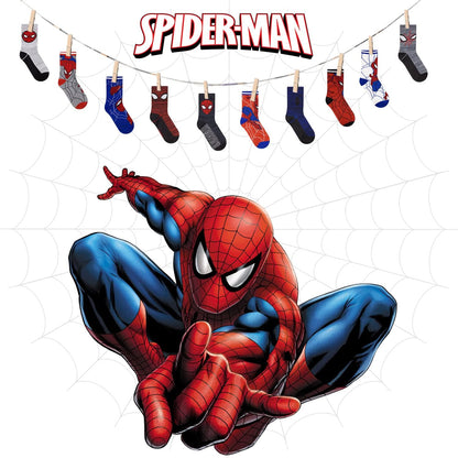 Marvel Spiderman Boys Socks - 10-Pack Decorative Toddler Socks with Amazing Legends Design.( Size 6-10 )