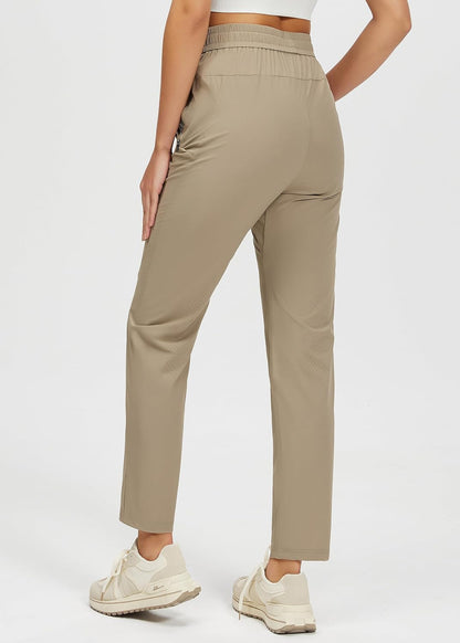 CANSEN Womens Athletic Pants Lightweight Quick Dry Jogging Pants with Pockets for Lounge, Workout, Hikking, Golf, Travel