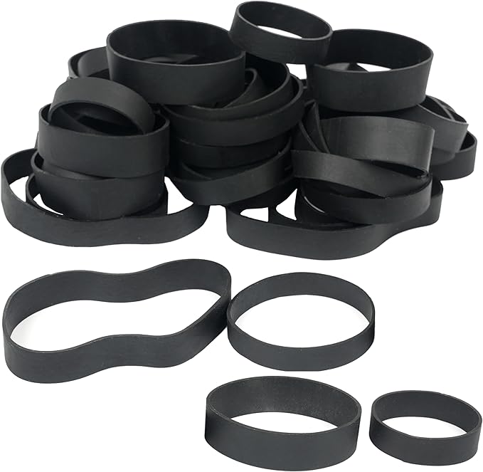 HAIDIBAO-Rubber Bands Assorted Sizes Black Mixed wide Elastic Bands for for Survival Office Supply size82,size94,size84,size105 Tactical Rubber Bands