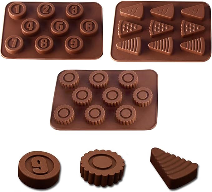 Kids' Complete Oven Pan Set Compatible with Easy Bake Ultimate Oven,Accessories for Cooking Easy Bake Oven Mixes,Includ Round flower style, round number style, triangular cake style?circle pan.